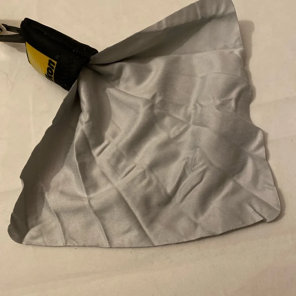 Nikon Black and Yellow Microfiber Cloth with bag and clip DSLR camera